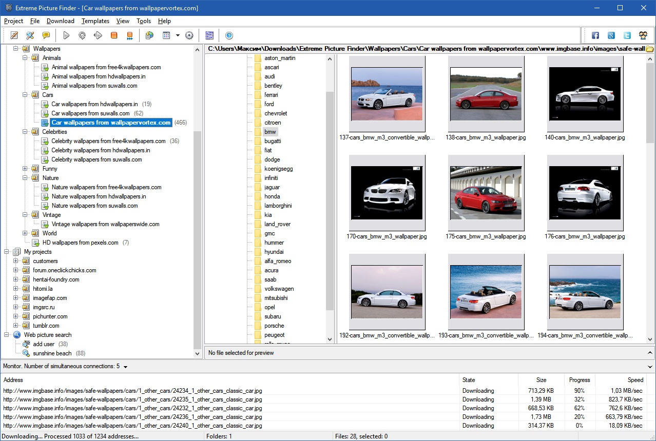 Extreme Picture Finder 网页图片批量下载软件