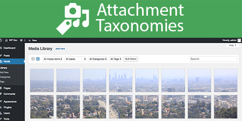 WordPress插件：多媒体增加分类/标签管理图片Attachment Taxonomies